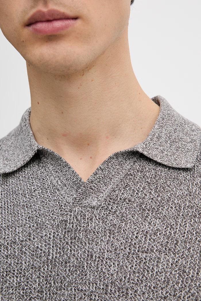 Joop! polo tricotat pentru bărbați, din bumbac 30101601 gri