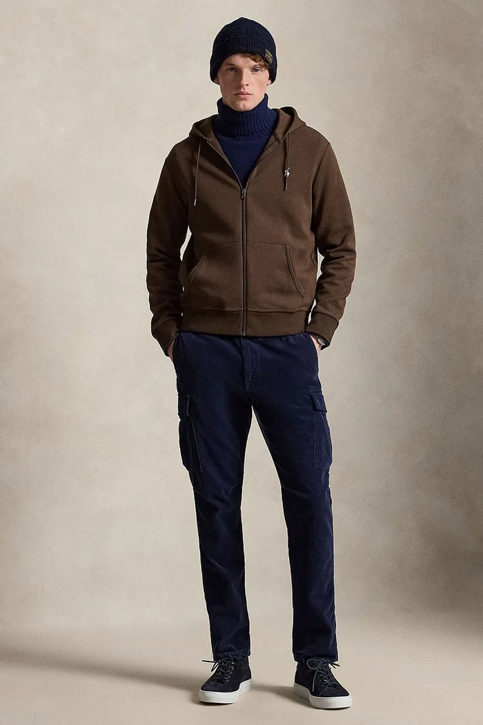 Clothing Polo Ralph Lauren sweatshirt DOUBLE KNT 710881517506 brown