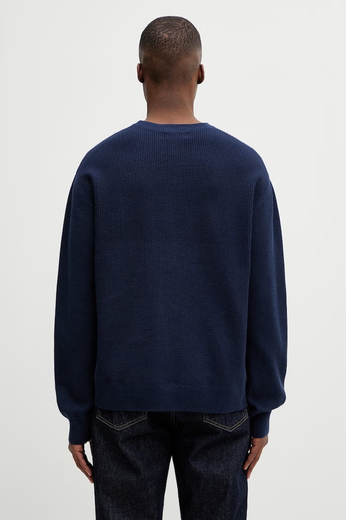 Oblečení Bavlněný svetr Fred Perry K2318 námořnická modř