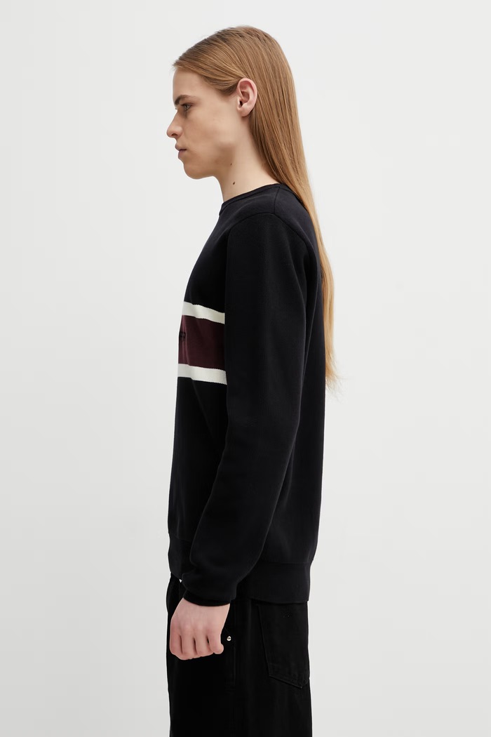 Bavlněný svetr Fred Perry K2320 černá SS26