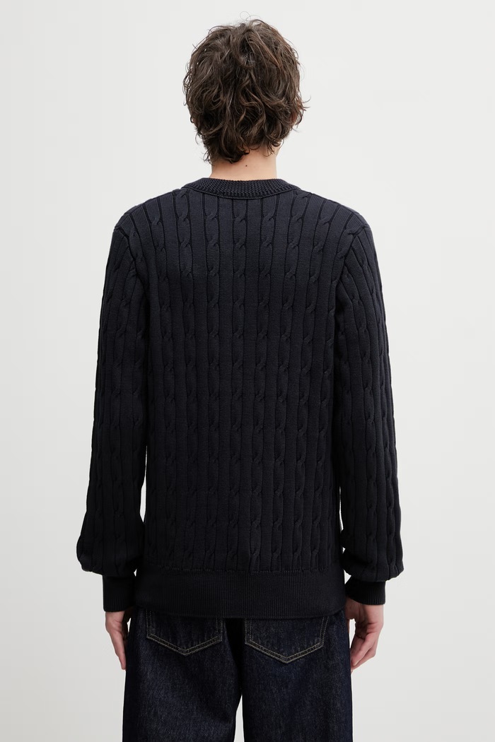 Oblačila Fred Perry pulover moški K2321 mornarsko modra