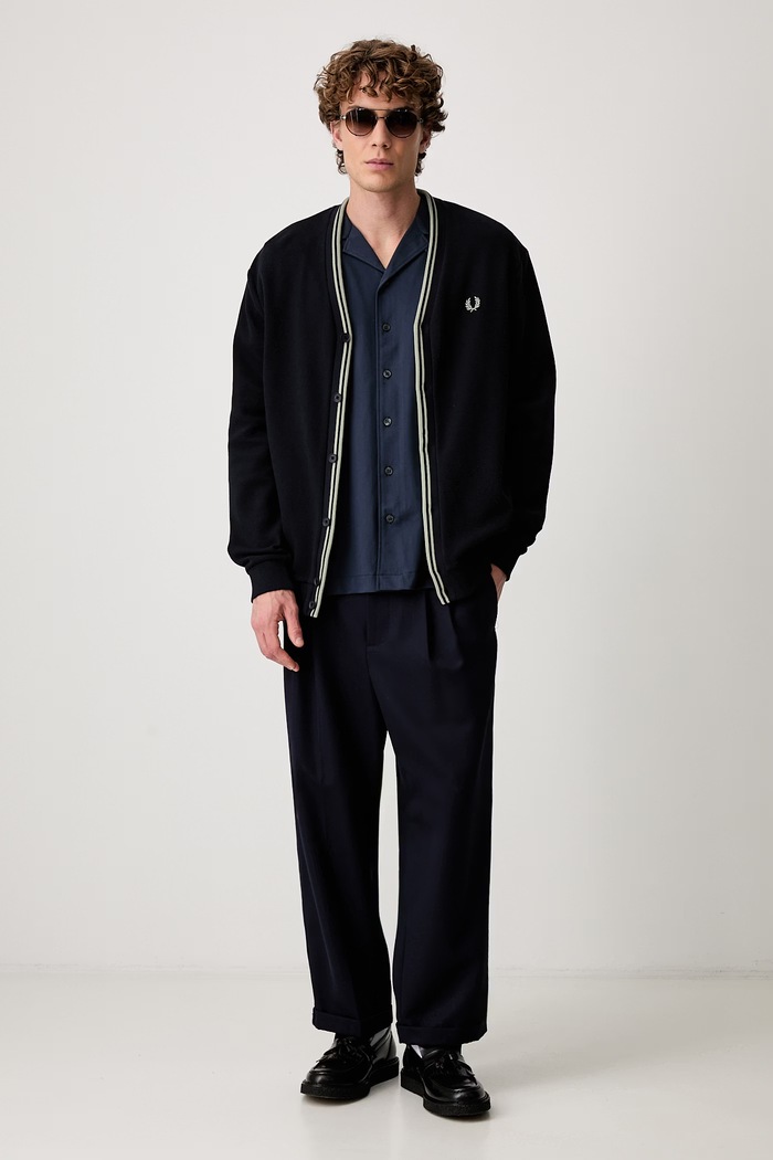 Fred Perry Πουλόβερ ζακέτα Ανδρικό βαμβακερό M2389