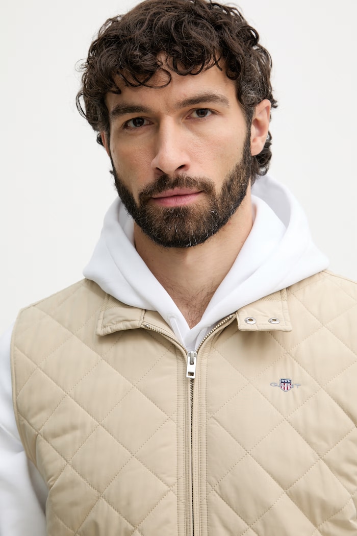 Gant vestă pentru bărbați bej 7006341