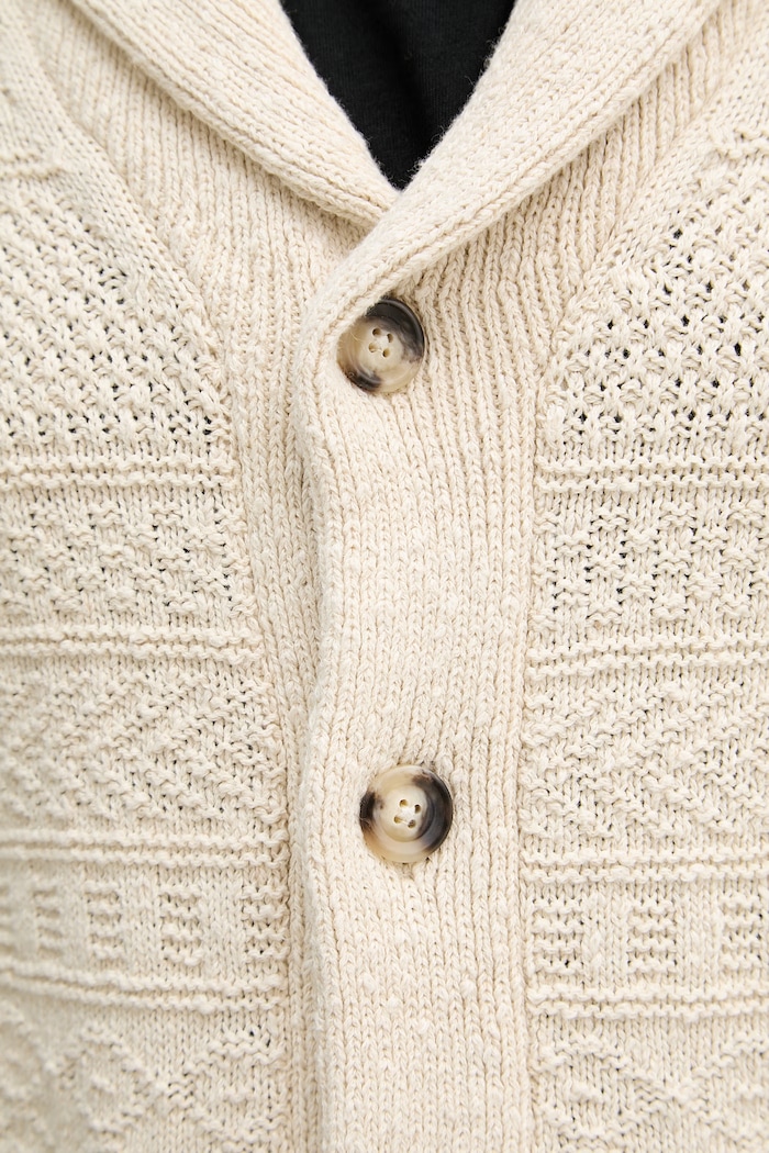 Gant cardigan da uomo 8060105 beige
