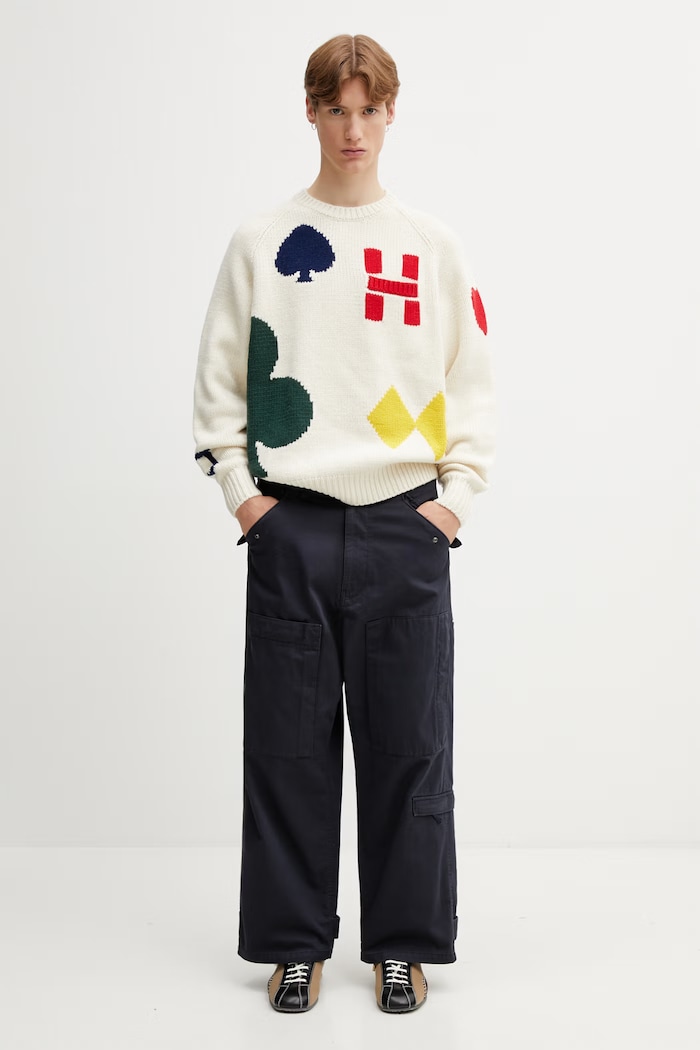 Human Made MENS KNITTED SWEATER sveter s vlnou pánsky HM31CS012