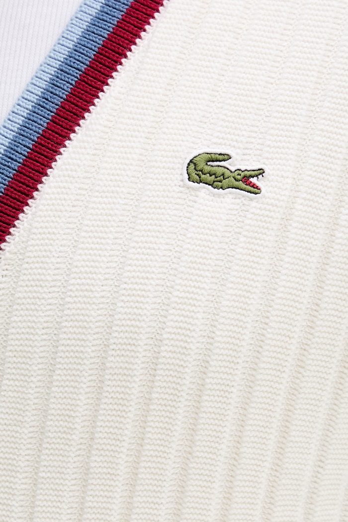 Lacoste kardigan męski z wełną AH1032 beżowy