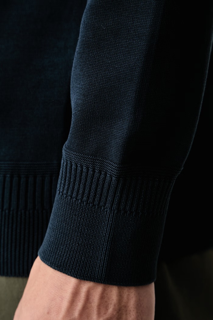 Sweter męski bawełniany Aeronautica Militare granatowy MA1620UL00934