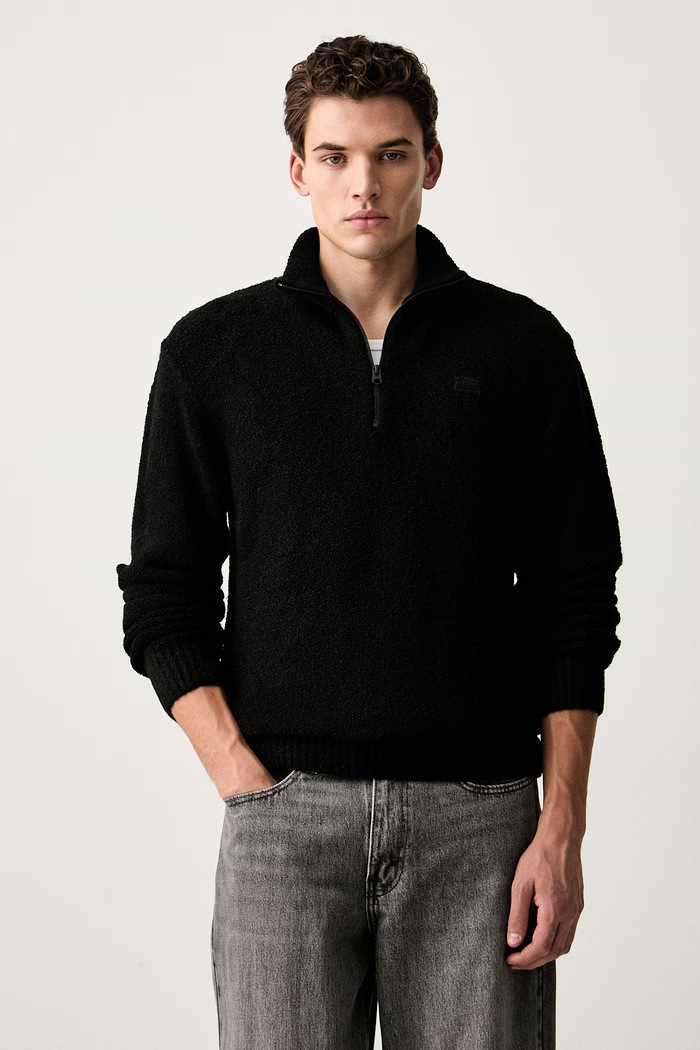 G-Star sweter męski Boucle skipper czarny D27112.E213
