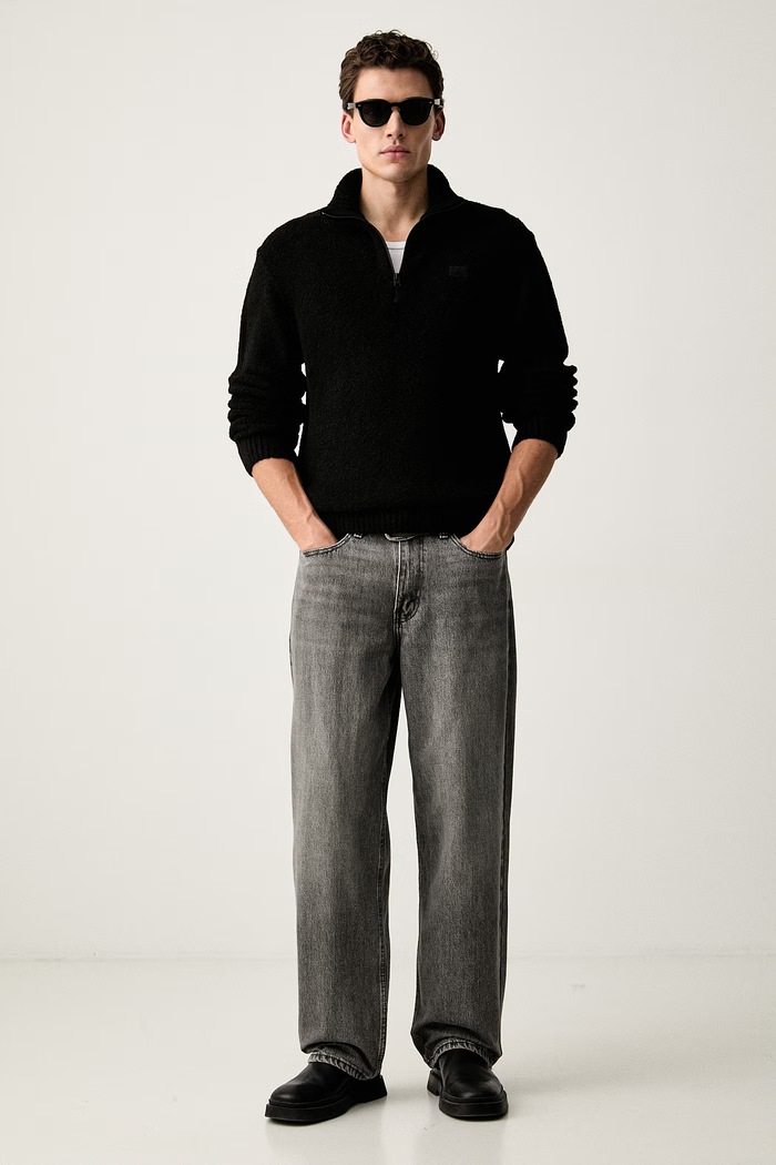 G-Star sweter męski Boucle skipper D27112.E213 czarny SS26