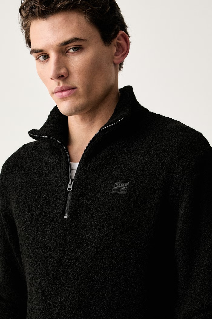 G-Star sweter męski Boucle skipper czarny D27112.E213