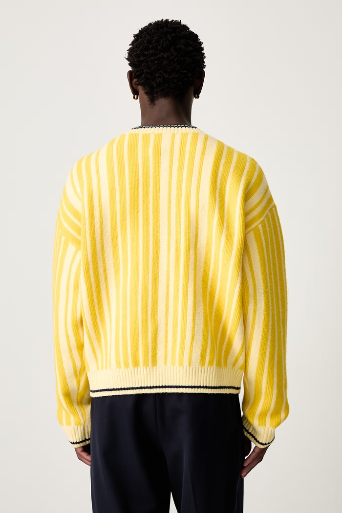 Odzież adidas Originals kardigan męski z dodatkiem wełny JZ0499 żółty