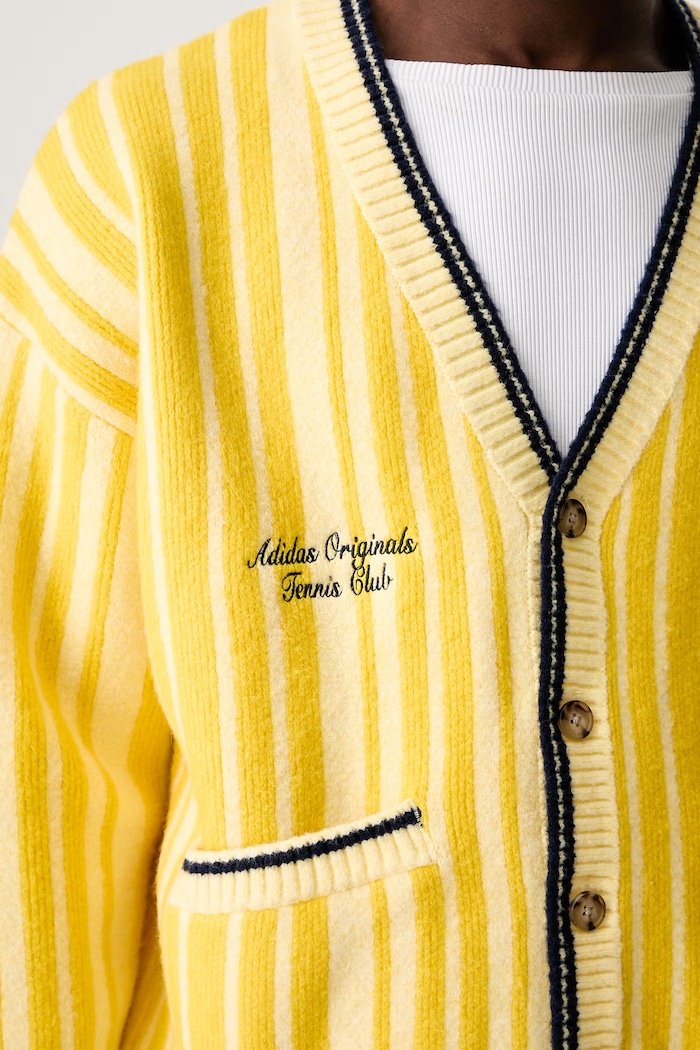 adidas Originals kardigan męski z dodatkiem wełny JZ0499 żółty
