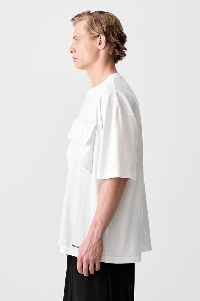 Undercover T-shirt oversize bawełniany męski UP1F4811 biały SS26