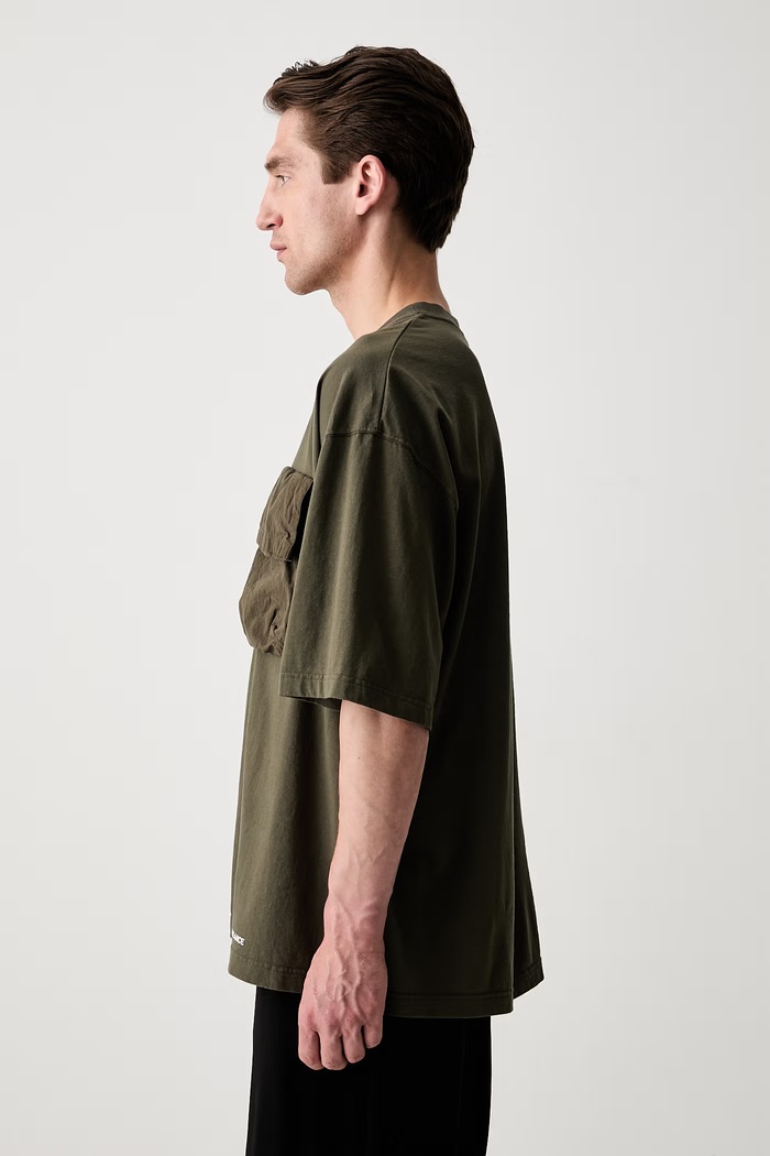 Undercover oversize t-shirt βαμβακερό ανδρικό UP1F4811 πράσινο SS26