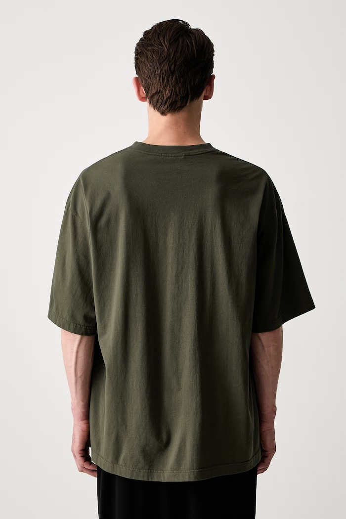 Îmbrăcăminte Undercover tricou oversized din bumbac pentru bărbați UP1F4811 verde
