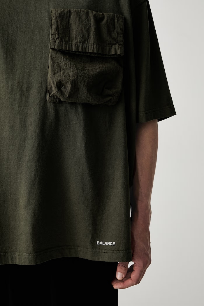 Undercover tricou oversized din bumbac pentru bărbați verde UP1F4811