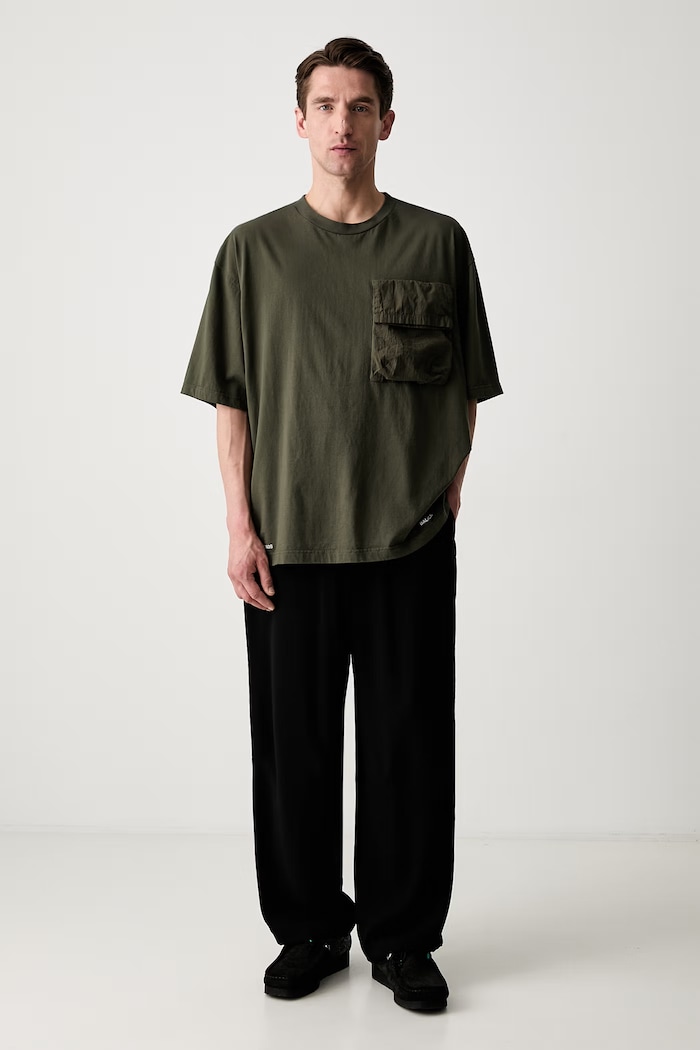 Undercover tricou oversized din bumbac pentru bărbați UP1F4811 verde