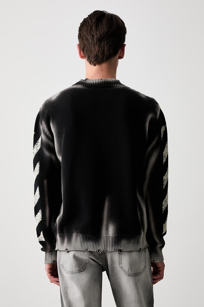Oblečenie Off-White sveter bavlnený pánsky 44MHE20US26K003001 čierna