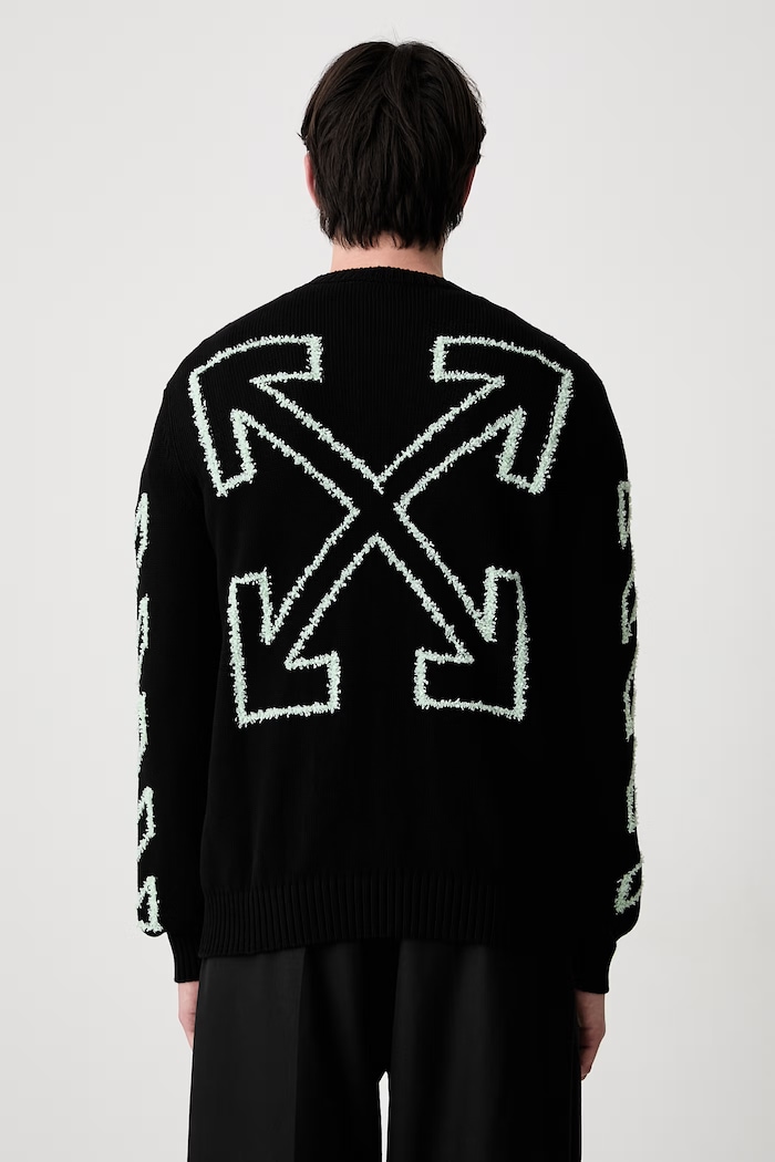 Одяг Off-White светр бавовняний чоловічий 44MHE087S26K001001 чорний