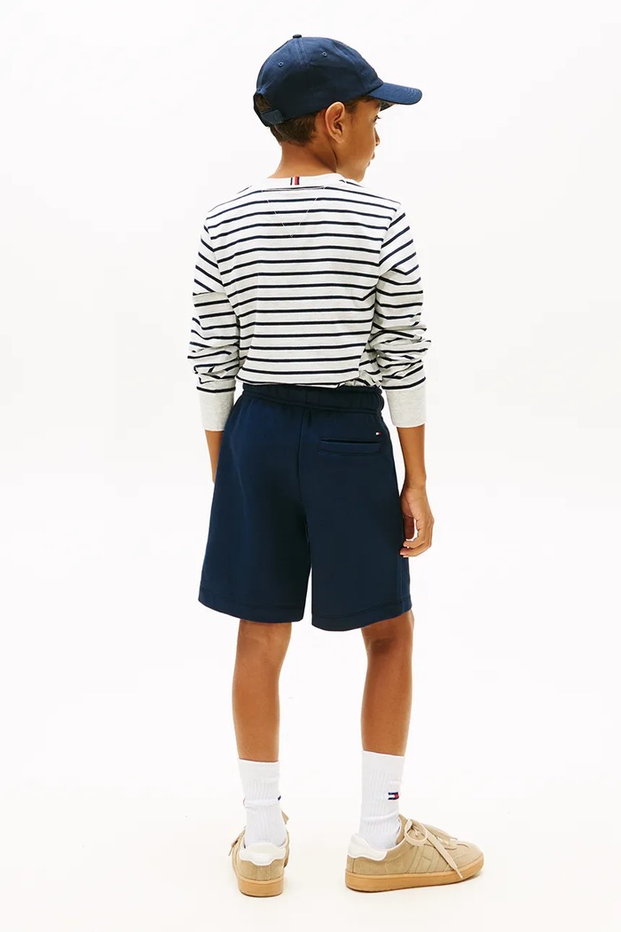 Otroške kratke hlače Tommy Hilfiger mornarsko modra KB0KB10023.128.176.PPY2