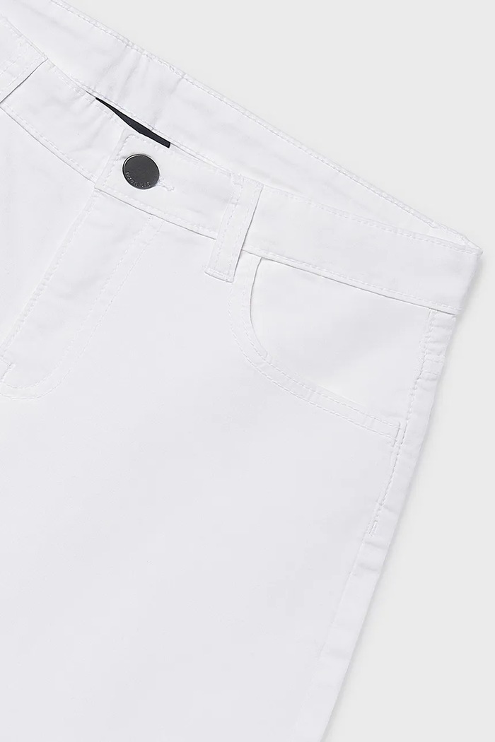 Mayoral pantaloni scurți copii alb 231.7G.Junior.PPY2