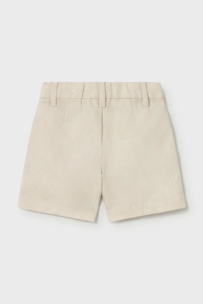 Băieți Mayoral pantaloni scurți din amestec de in pentru copii 1215.3A.Baby.PPY2 bej