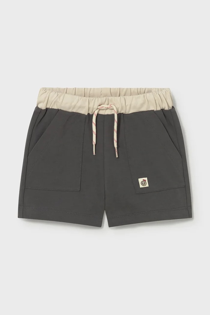 Mayoral pantaloni scurți din bumbac pentru copii sport negru 1218.3E.Baby.PPY2