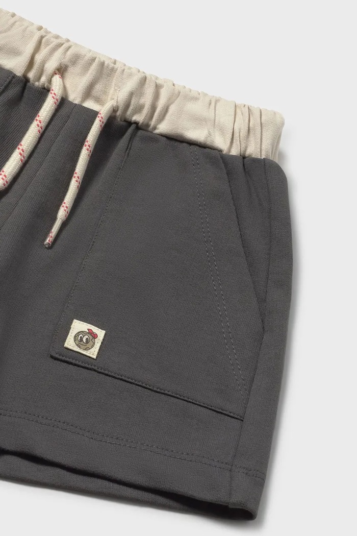 Băieți Mayoral pantaloni scurți din bumbac pentru copii 1218.3E.Baby.PPY2 negru