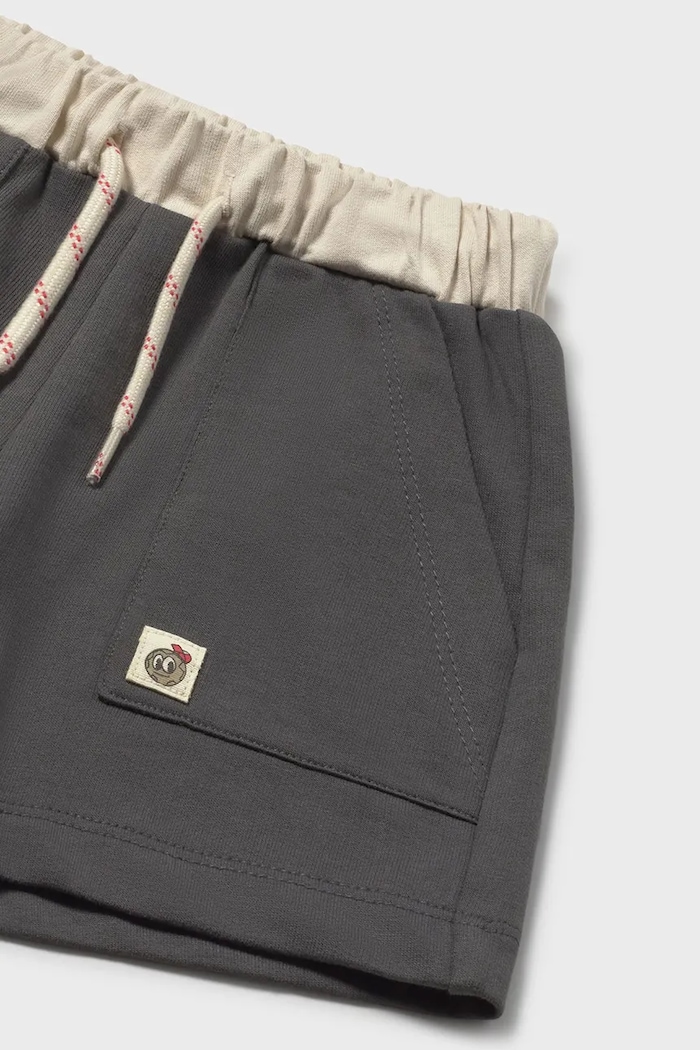 Băieți Mayoral pantaloni scurți din bumbac pentru copii 1218.3E.Baby.PPY2 negru