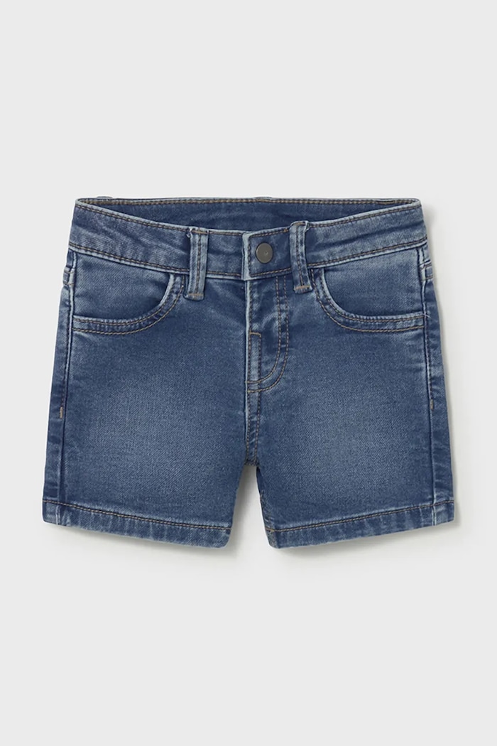 Детские джинсовые шорты Mayoral casual голубой 1219.3F.Baby.PPY2