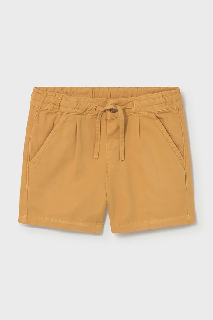 Дитячі шорти з додаванням льону Mayoral casual жовтий 1220.3F.Baby.PPY2