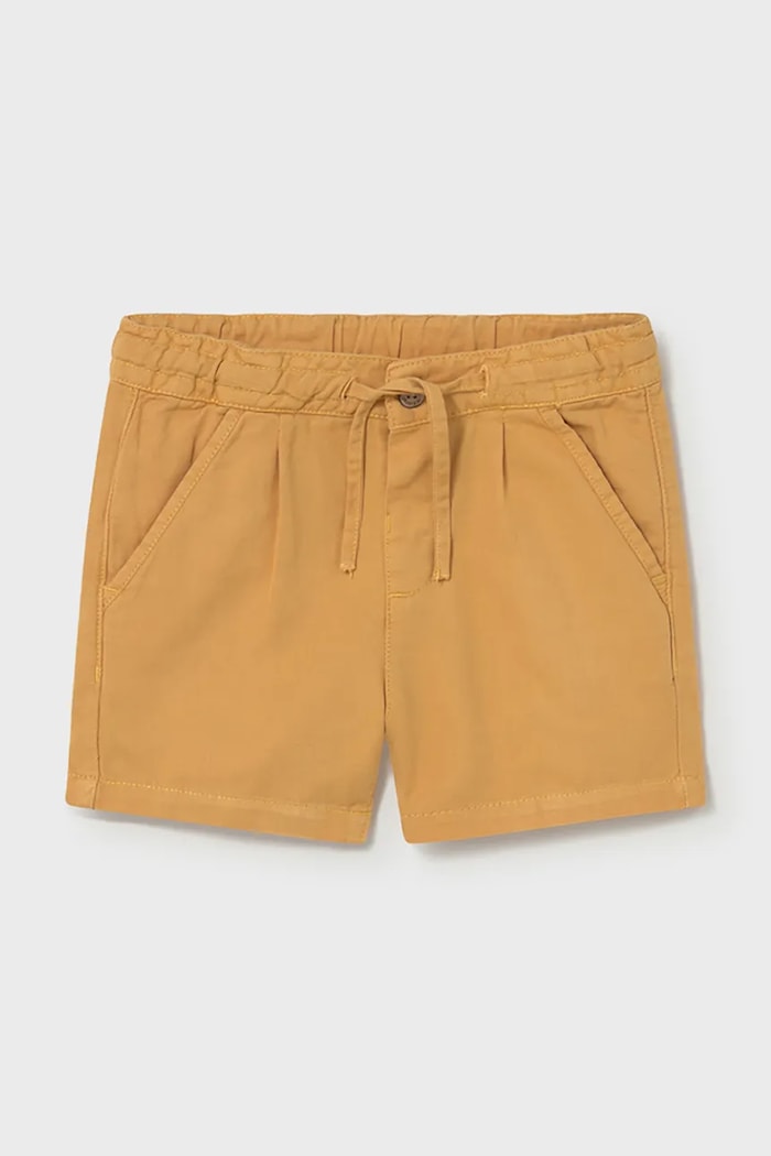 Дитячі шорти з додаванням льону Mayoral casual жовтий 1220.3F.Baby.PPY2