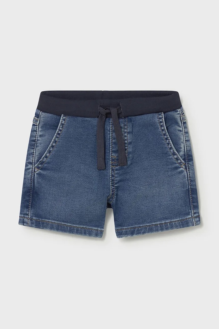 Детские джинсовые шорты Mayoral casual голубой 1221.3F.Baby.PPY2