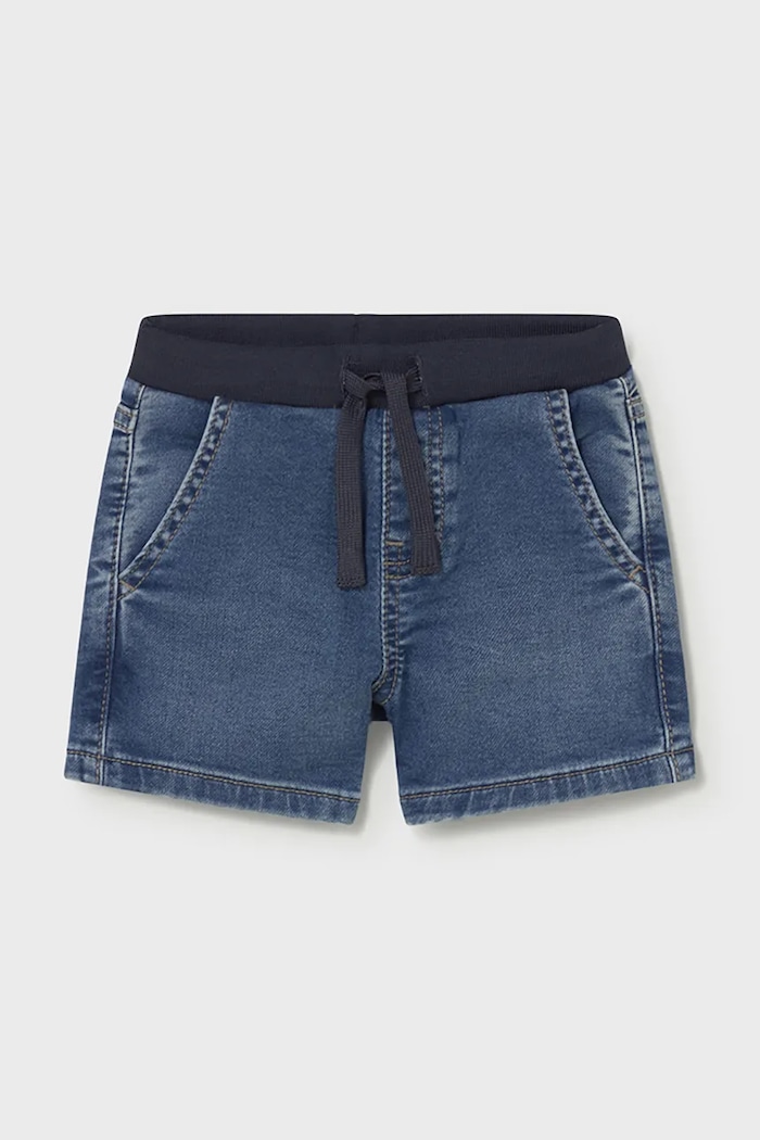 Детские джинсовые шорты Mayoral casual голубой 1221.3F.Baby.PPY2