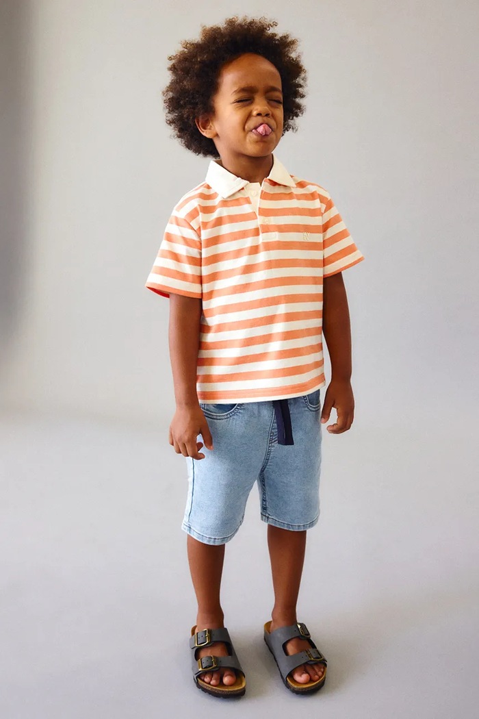 Mayoral pantaloni scurți din denim pentru copii casual albastru 3210.5H.Mini.PPY2