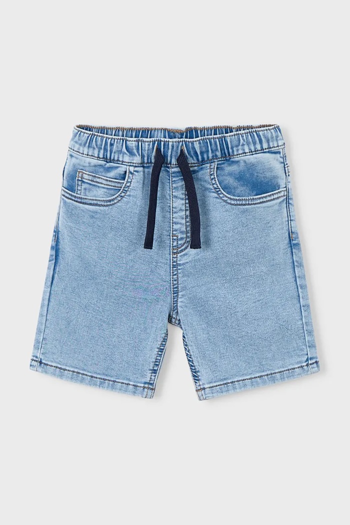Mayoral pantaloni scurți din denim pentru copii 3210.5H.Mini.PPY2 albastru SS26
