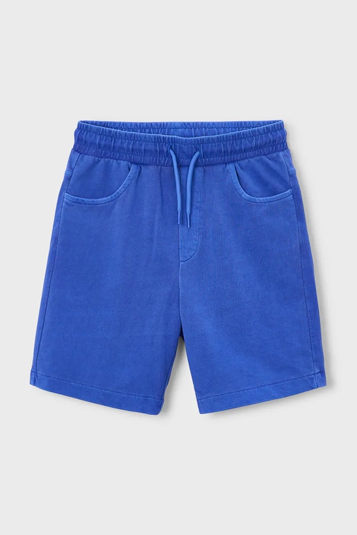 Mayoral pantaloni scurți din bumbac pentru copii casual albastru 3215.5J.Mini.PPY2