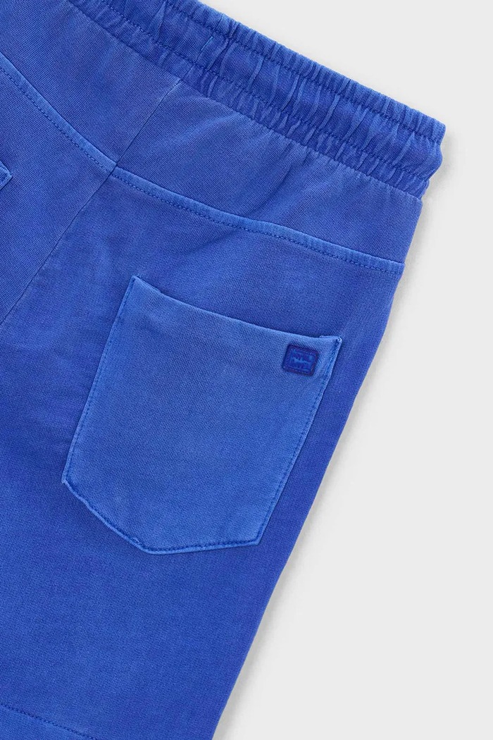 Băieți Mayoral pantaloni scurți din bumbac pentru copii 3215.5J.Mini.PPY2 albastru