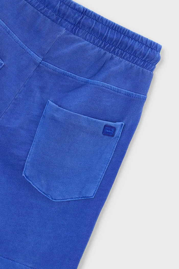 Băieți Mayoral pantaloni scurți din bumbac pentru copii 3215.5J.Mini.PPY2 albastru