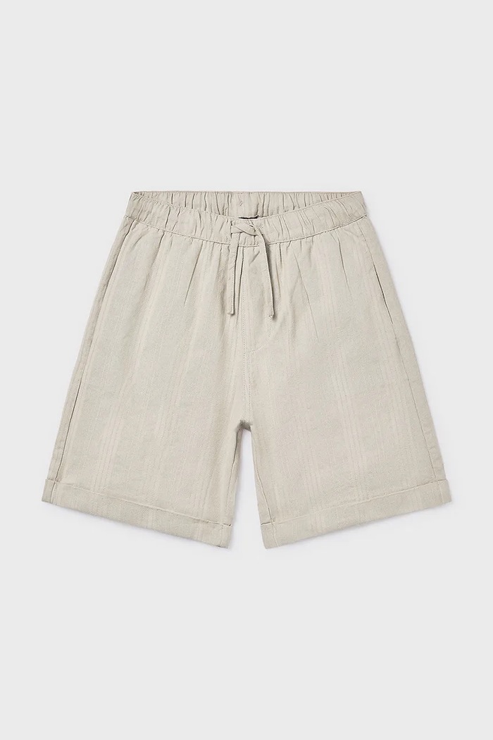 Mayoral pantaloni scurți din bumbac pentru copii 6215.7B.Junior.PPY2 bej SS26