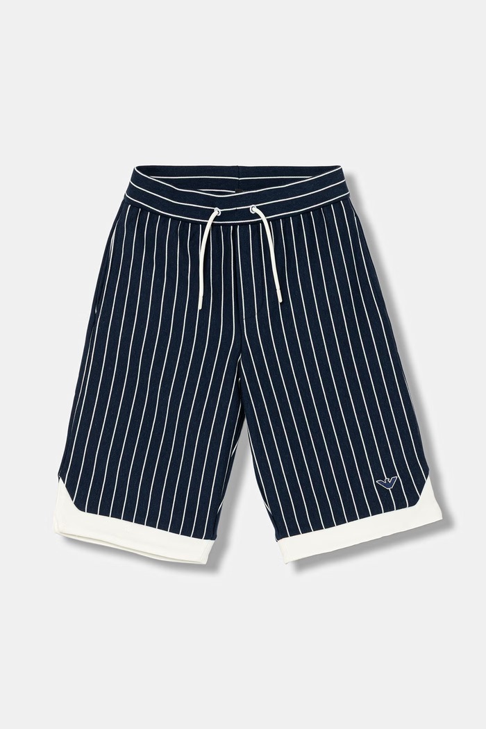Emporio Armani pantaloni scurți din bumbac pentru copii casual bleumarin EB001057.AF21874