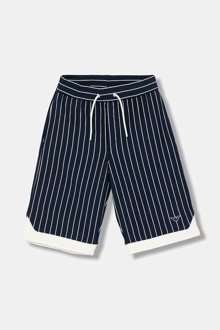 Emporio Armani pantaloni scurți din bumbac pentru copii casual bleumarin EB001057.AF21874