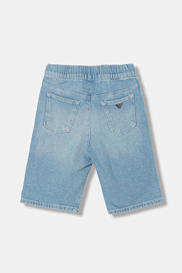 Emporio Armani szorty jeansowe dziecięce EB001264.AF21778 niebieski SS26