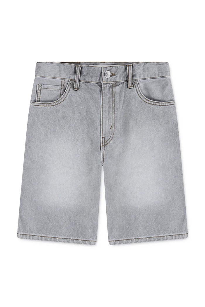 Detské rifľové krátke nohavice Levi's SKATE SHORTS 9EK286 sivá SS26