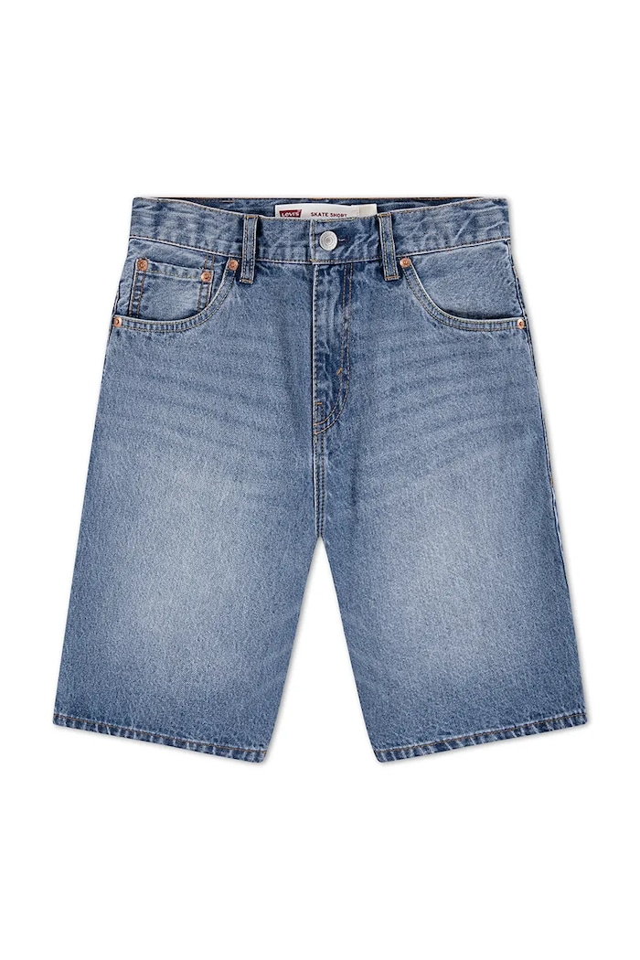 Detské rifľové krátke nohavice Levi's SKATE SHORTS 9EK286 modrá SS26