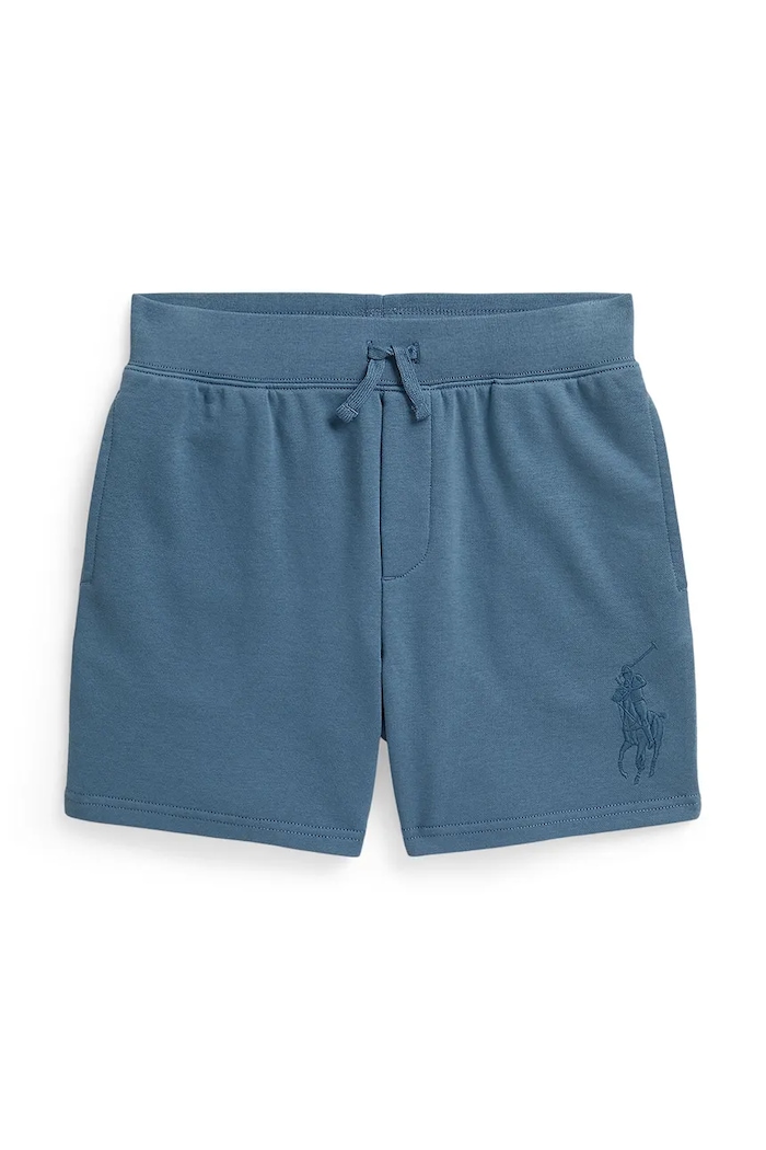 Detské krátke nohavice Polo Ralph Lauren pletenina modrá 323A12258001