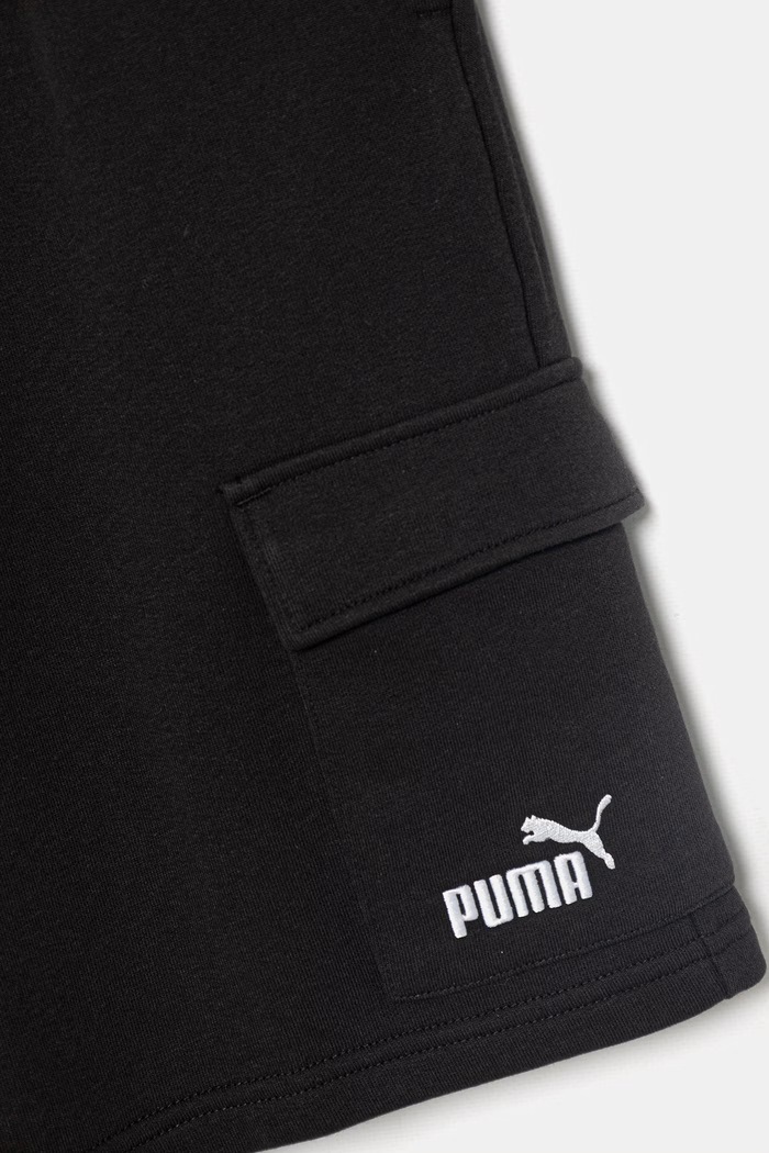 Băieți Puma pantaloni scurți de trening pentru copii, cu bumbac ESS No. 1 Logo 684925 negru