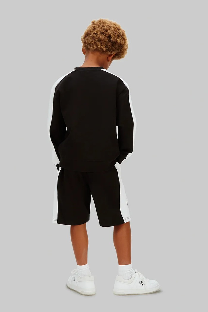 Calvin Klein Jeans pantaloni scurți sport pentru copii, din bumbac negru LVCKSJC28B.128.176.PPY2