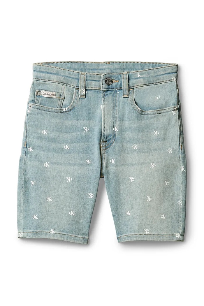 Calvin Klein Jeans šortky detské rifľové LVCKSJC43B.128.176.PPY2 modrá SS26