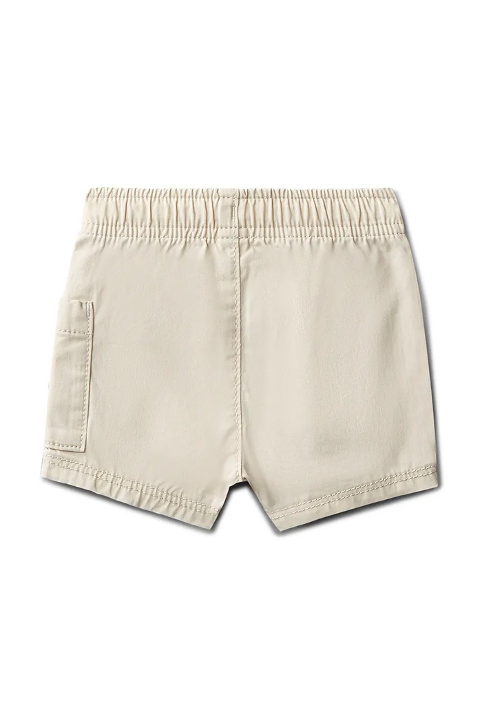 Calvin Klein Jeans pantaloni scurți bebeluși, din bumbac LVCKSJC59B.PPY2 bej SS26